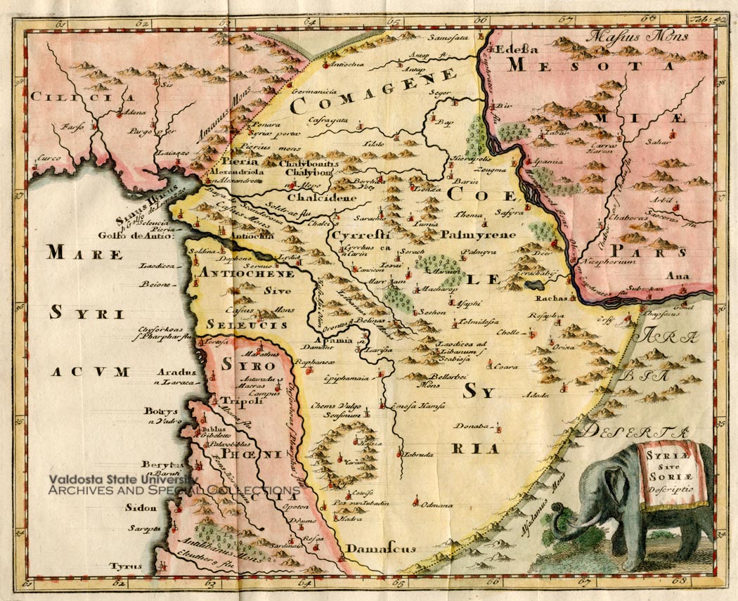 Syria sive sorie Descriptio (Map of Syria)