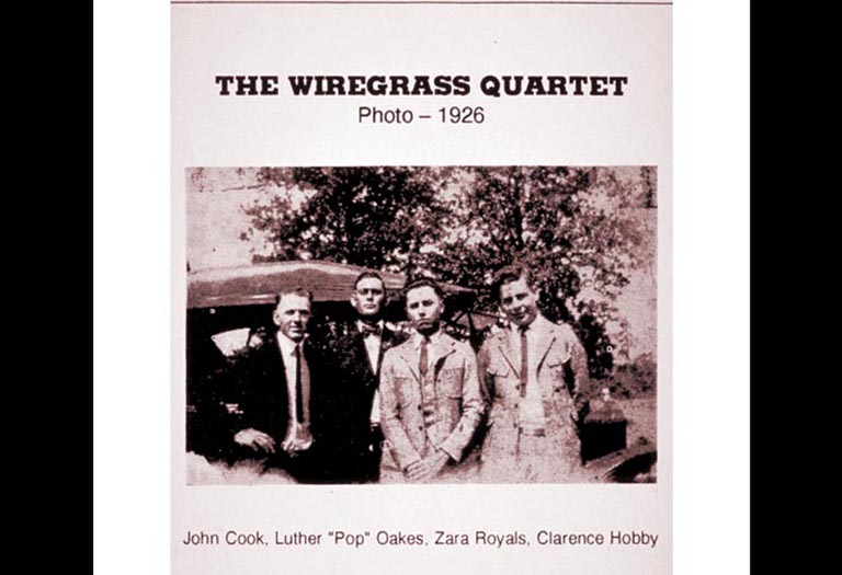 A flyer for the Wiregrass Quartet.