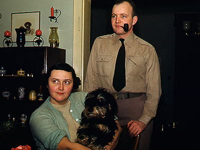 Dugald, Leona, and Corky. (1950s).