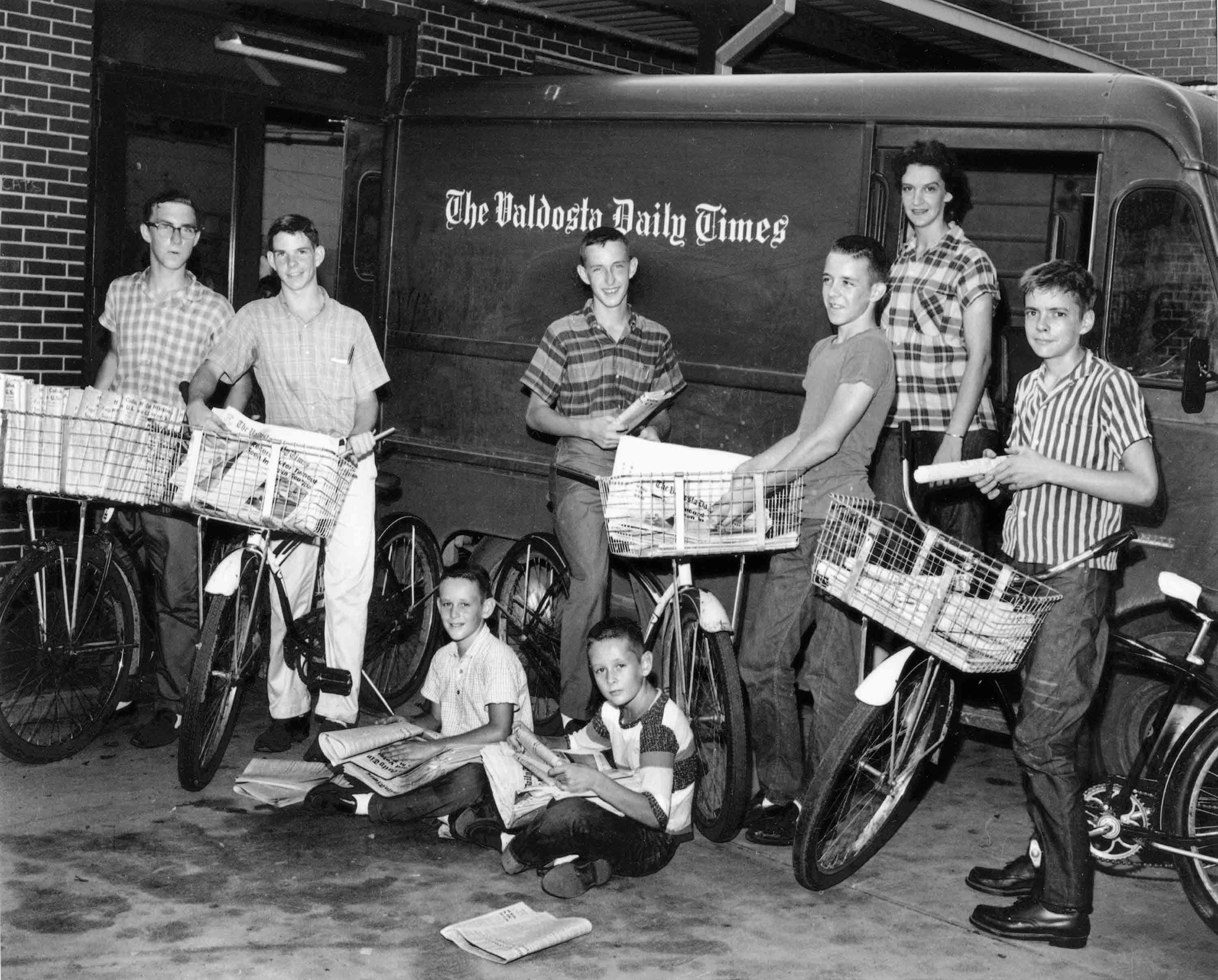 Valdosta Daily Times carriers in 1964