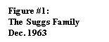 Text Box: Figure #1:
The Suggs Family
Dec. 1963