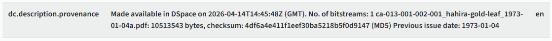 Vtext provenance example showing file-size and related extent details.